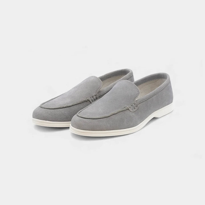 Stylish Grey Suede Leather Loafer