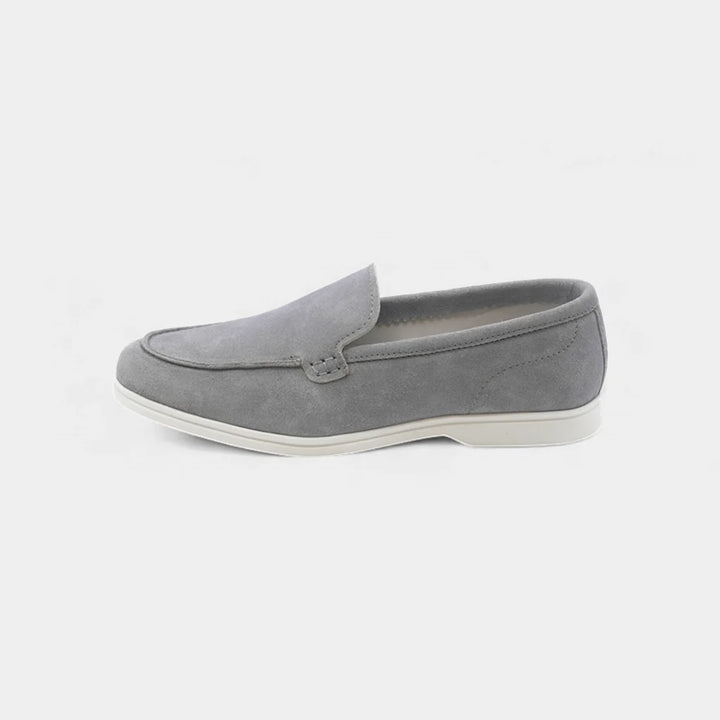 Stylish Grey Suede Leather Loafer