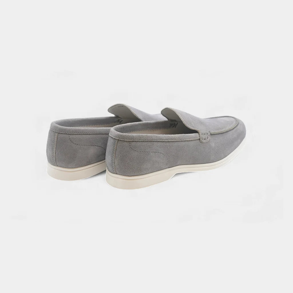 Stylish Grey Suede Leather Loafer