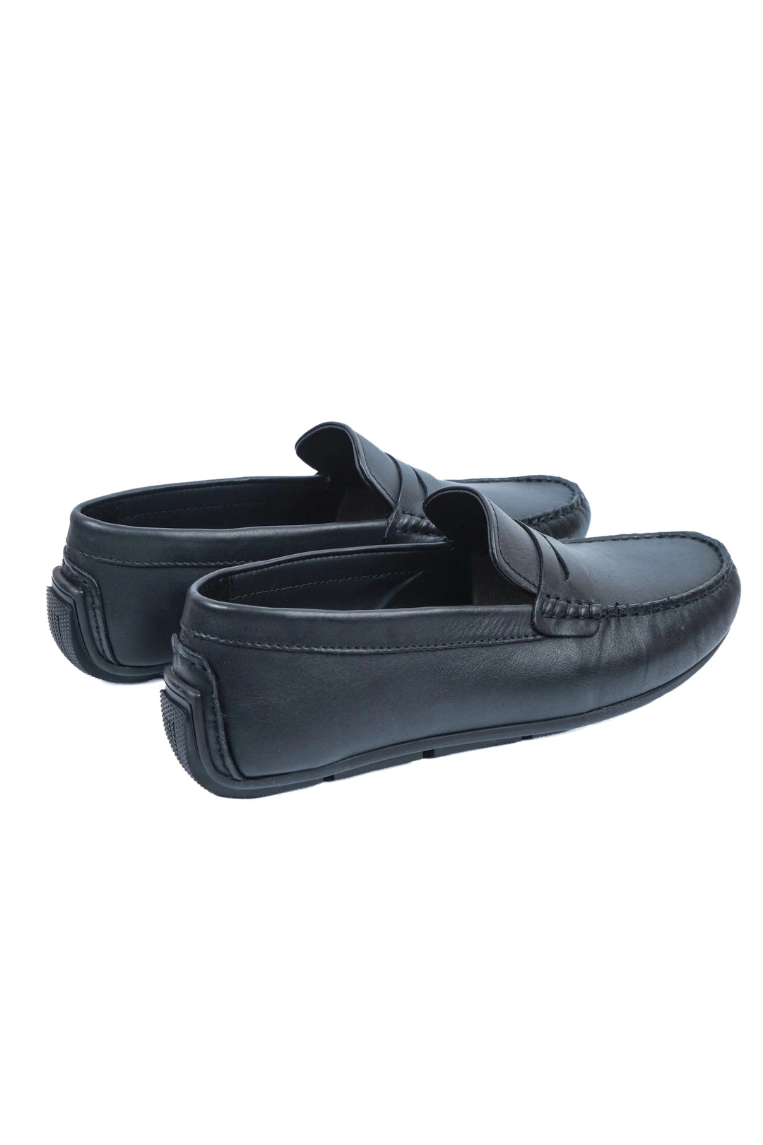 Black Driving Leather Moccasin