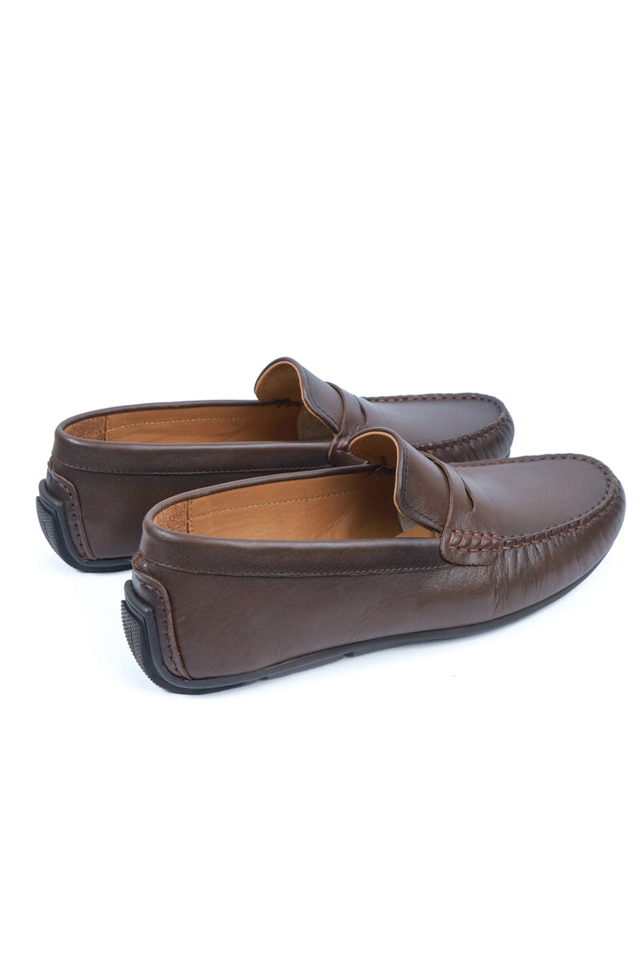 Brown Driving Leather Moccasin