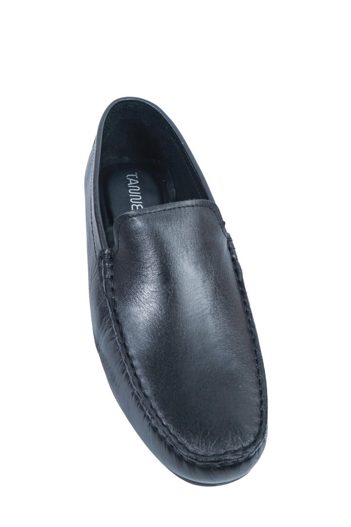 Black Penny Leather Moccasin
