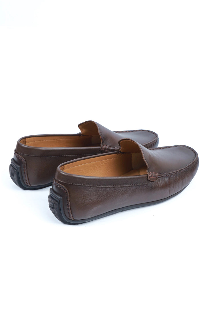Brown Penny Leather Moccasin