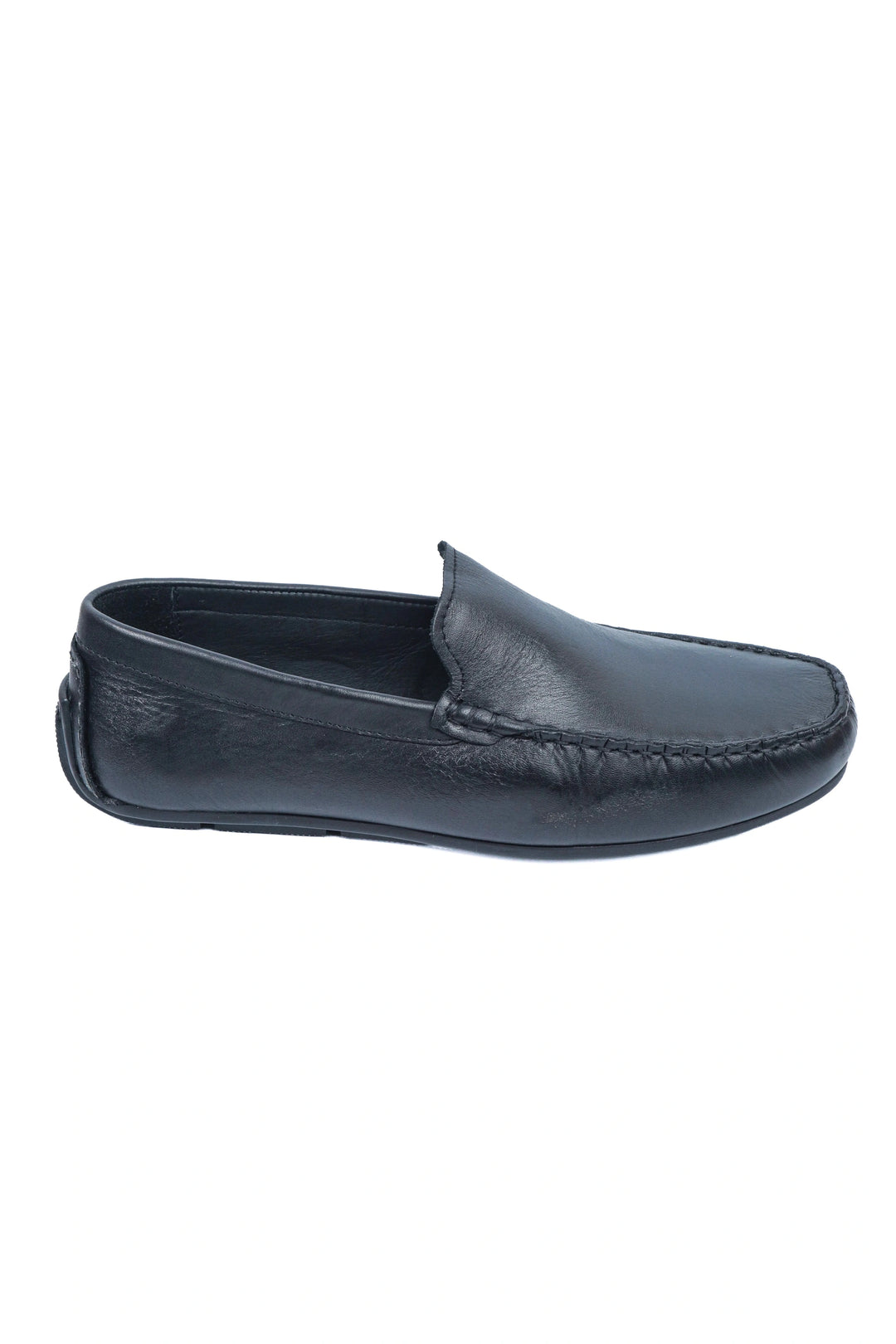 Black Penny Leather Moccasin
