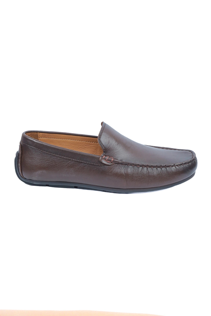 Brown Penny Leather Moccasin