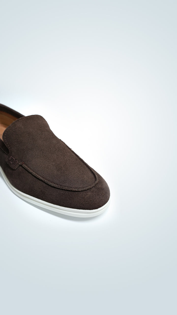 Brown Suede Leather Loafer