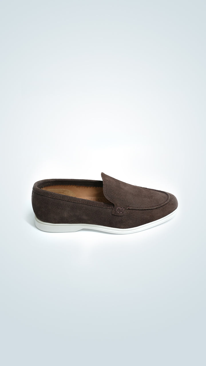 Brown Suede Leather Loafer