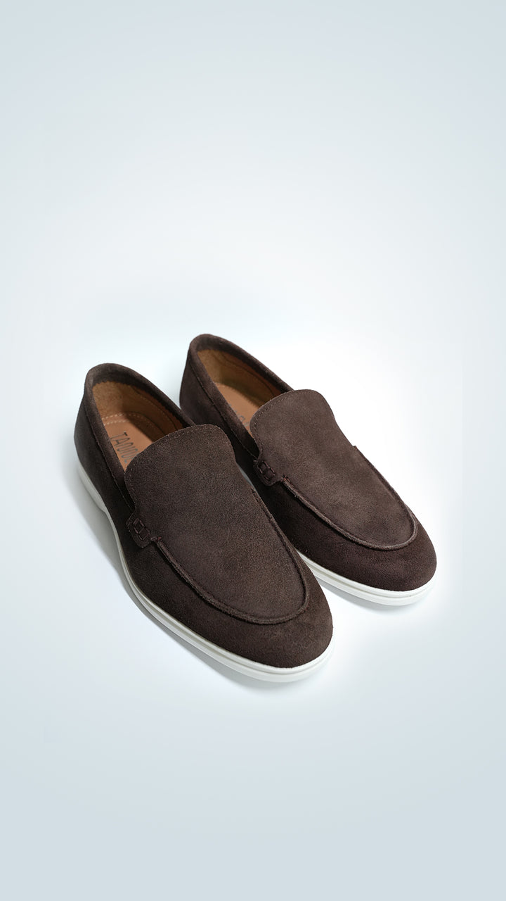 Brown Suede Leather Loafer