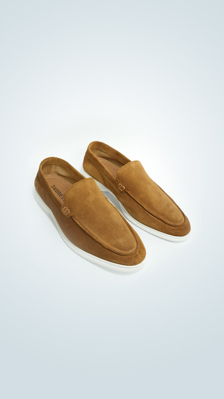 Classic Tan Suede Leather Loafer
