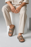 Stylish Nubuck Expresso Leather Slipper