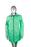Ash Green Premium Long Leather Jacket