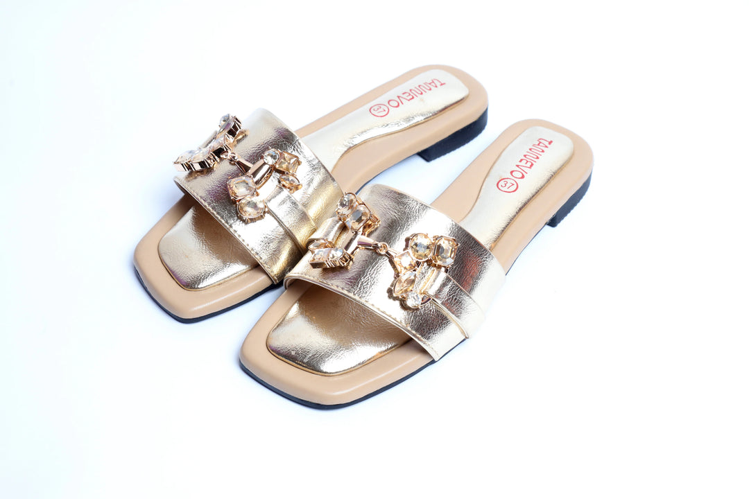 Elegant Gold Party Slipper