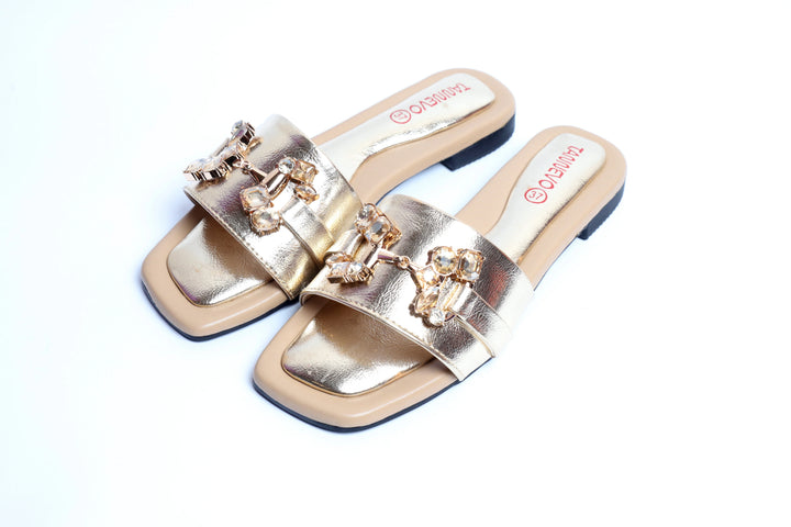 Elegant Gold Party Slipper