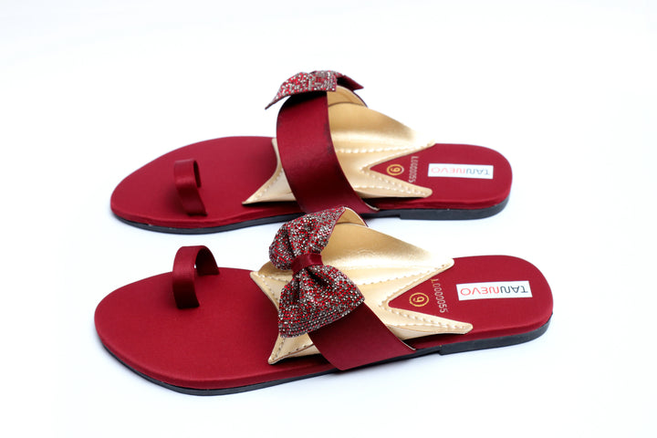Elegant Maroon Stylish Slipper