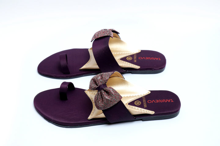 Elegant Purple Stylish Slipper