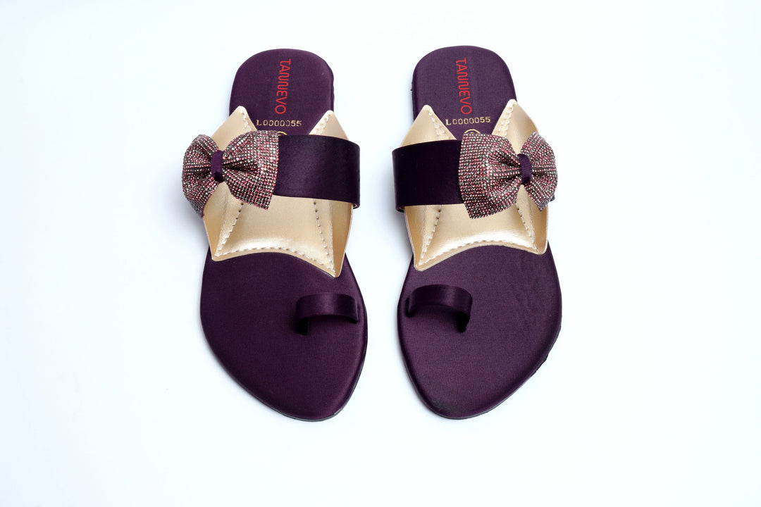 Elegant Purple Stylish Slipper
