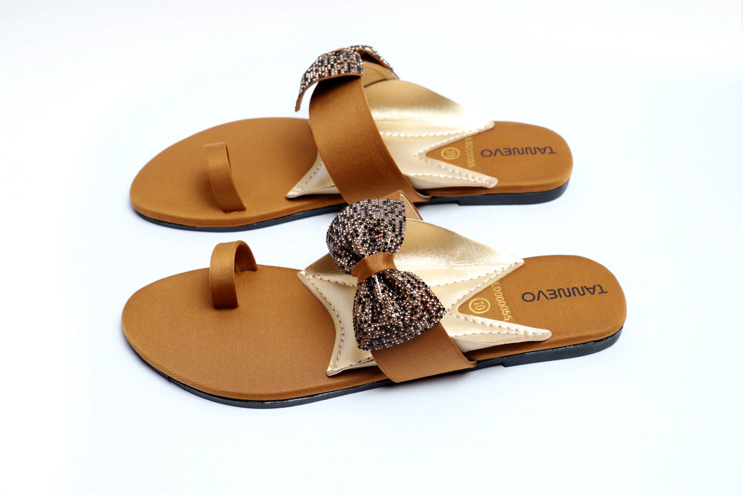 Elegant Beige Stylish Slipper