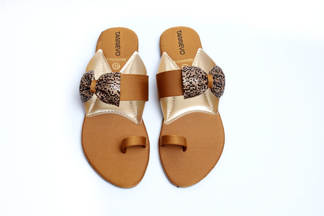 Elegant Beige Stylish Slipper
