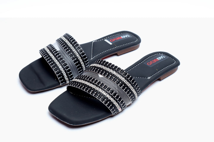 Trendy Black Comfort Slipper