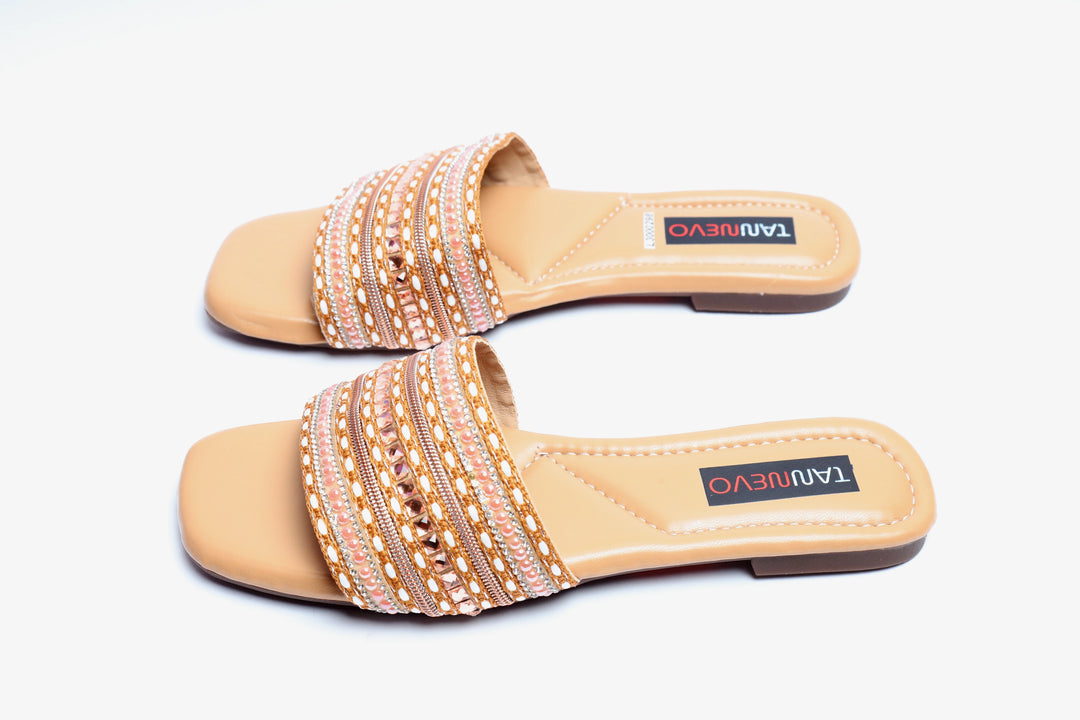 Modern Camel Flat Slipper