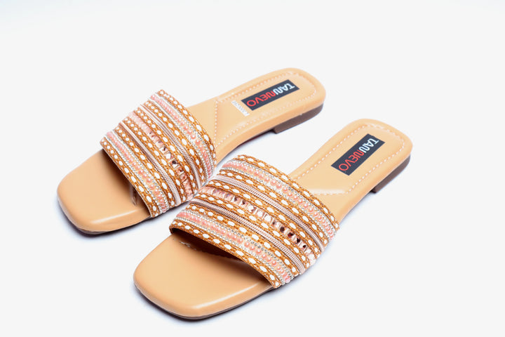 Modern Camel Flat Slipper