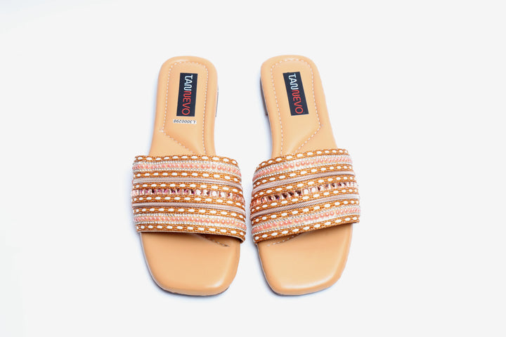 Modern Camel Flat Slipper