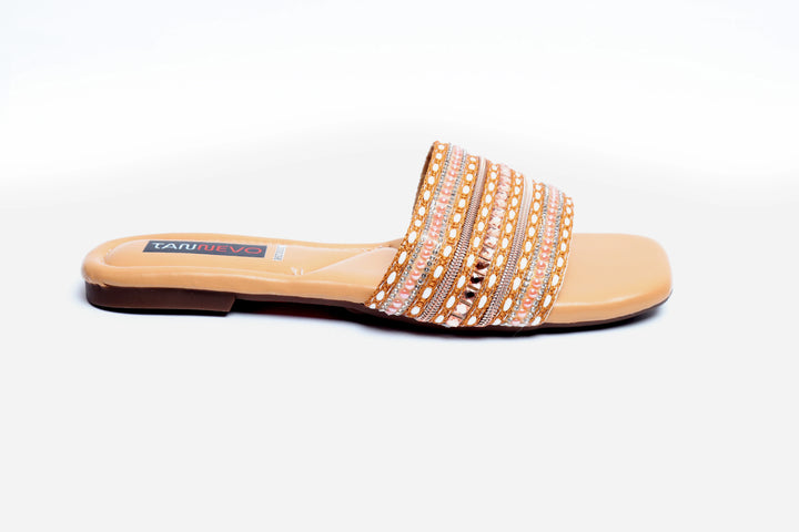 Modern Camel Flat Slipper