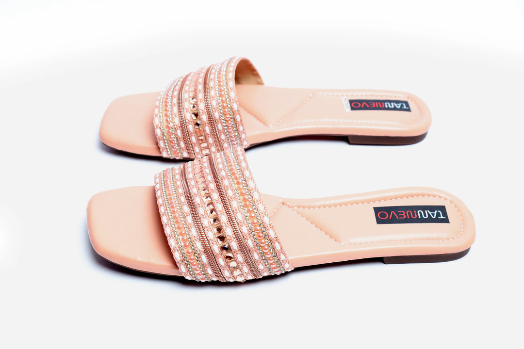 Modern Peach Flat Slipper