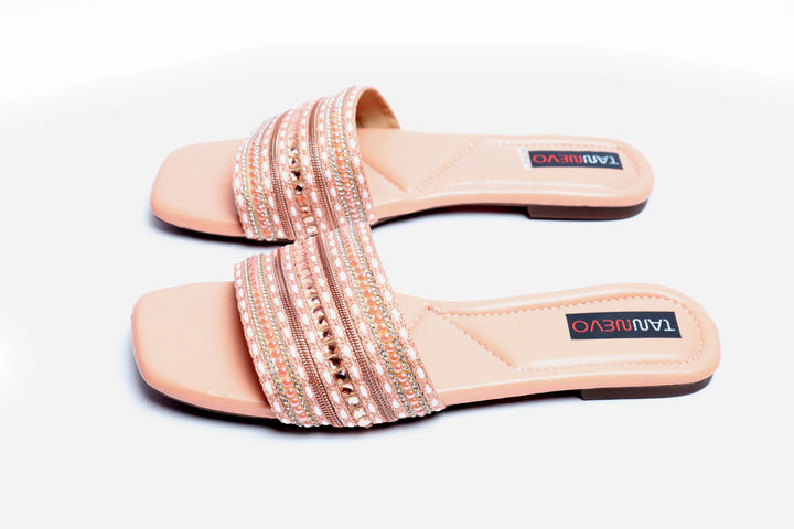 Modern Peach Flat Slipper