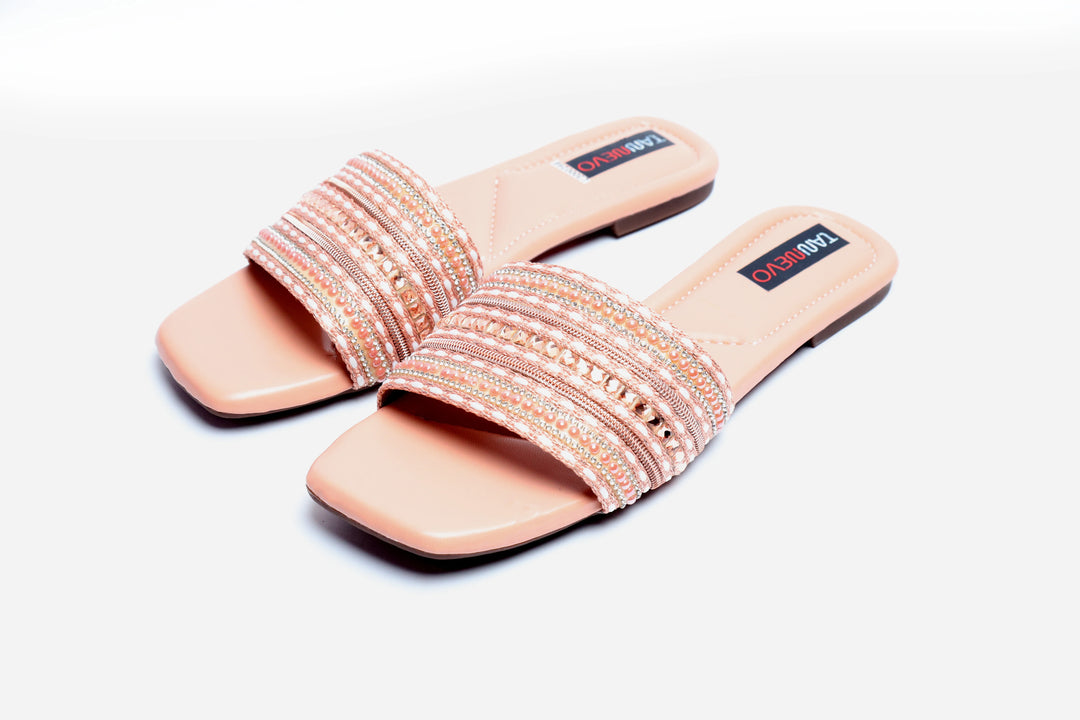 Modern Peach Flat Slipper