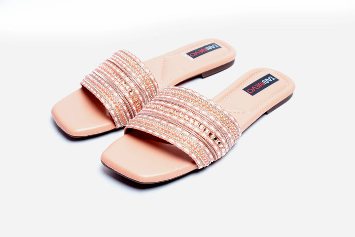 Modern Peach Flat Slipper