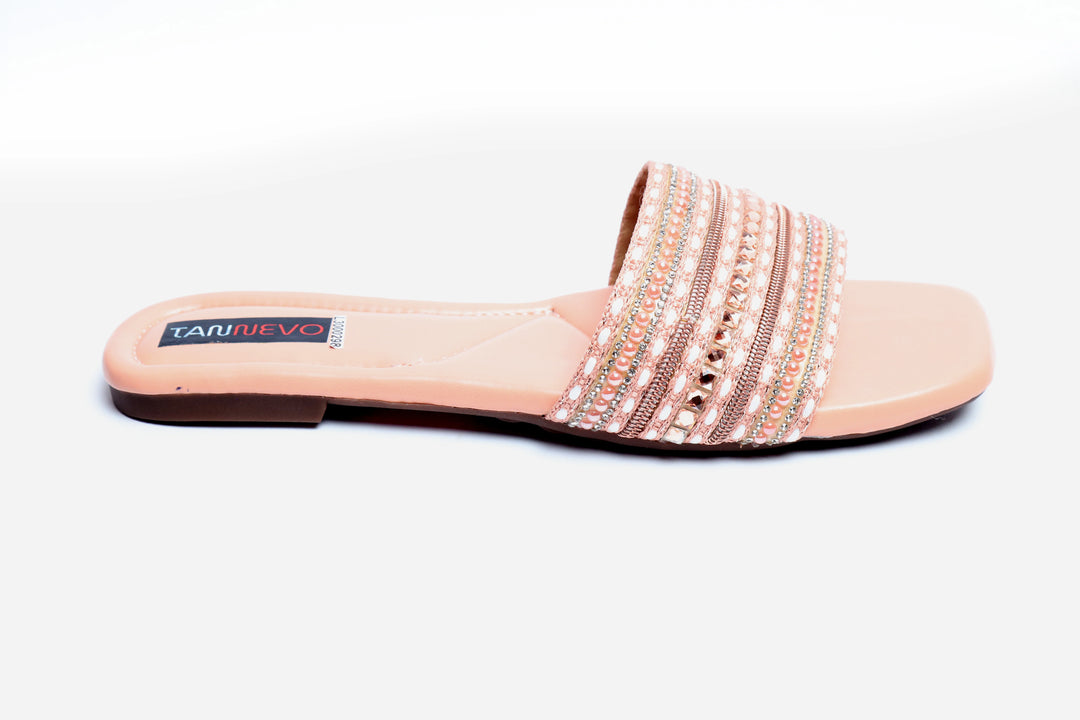Modern Peach Flat Slipper