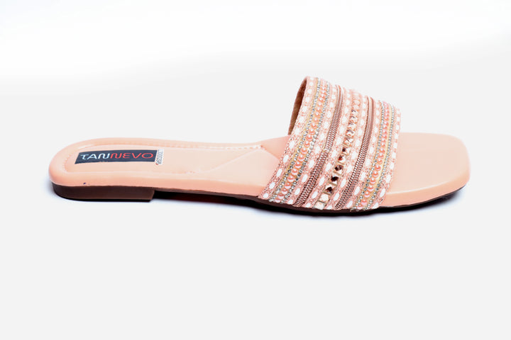 Modern Peach Flat Slipper