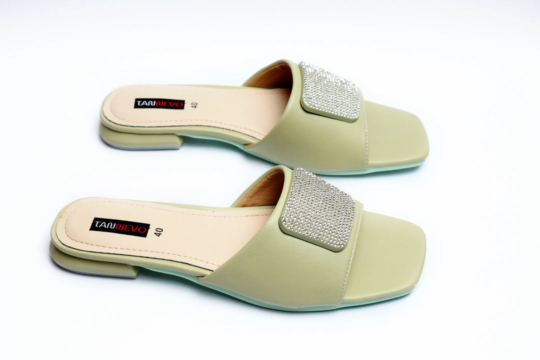 Trendy Ash Green Slipper