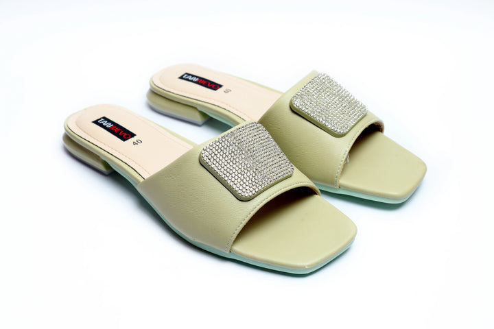 Trendy Ash Green Slipper