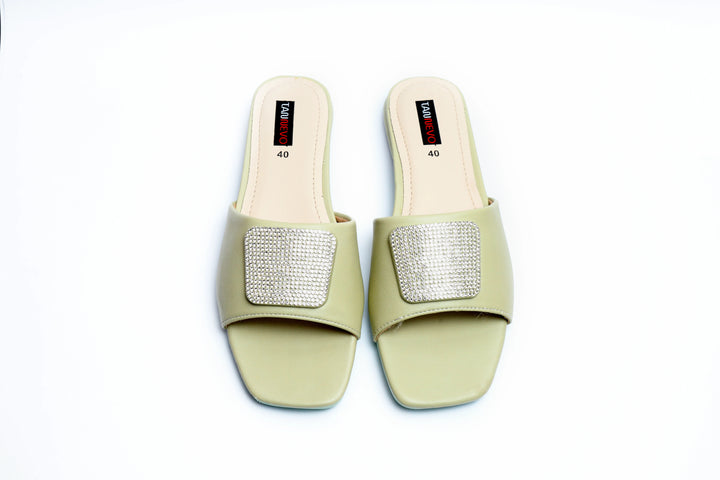 Trendy Ash Green Slipper