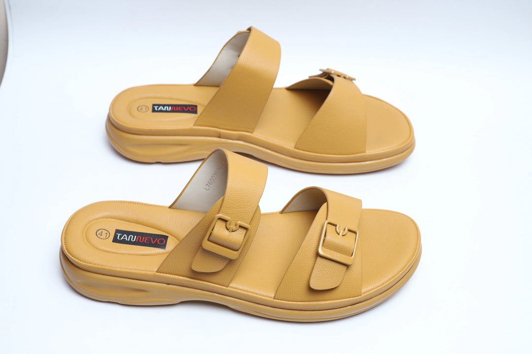 Yellow Luxe PU Medicated Slipper