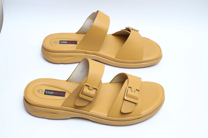 Yellow Luxe PU Medicated Slipper