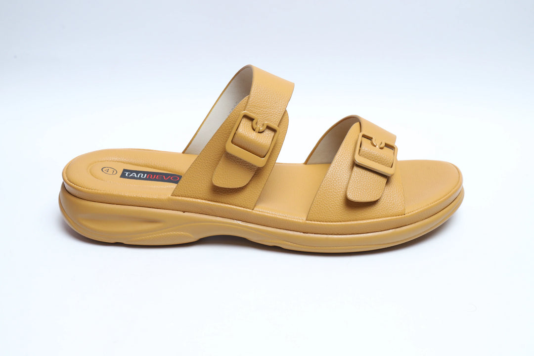 Yellow Luxe PU Medicated Slipper