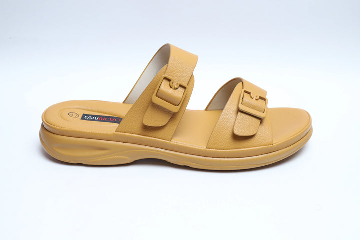 Yellow Luxe PU Medicated Slipper