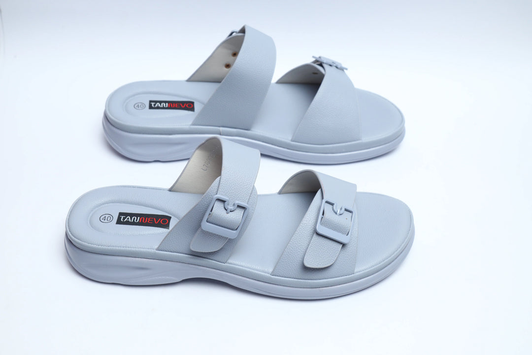 Blue Luxe PU Medicated Slipper
