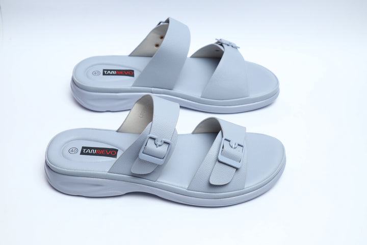 Blue Luxe PU Medicated Slipper
