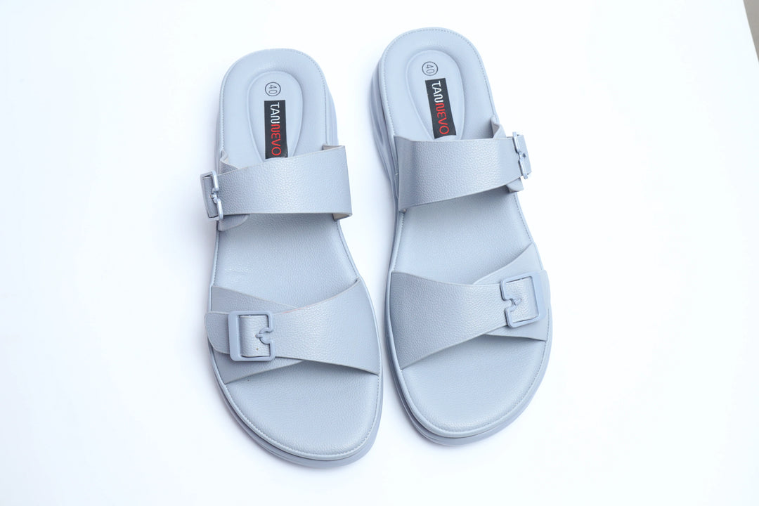 Blue Luxe PU Medicated Slipper