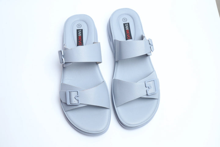 Blue Luxe PU Medicated Slipper