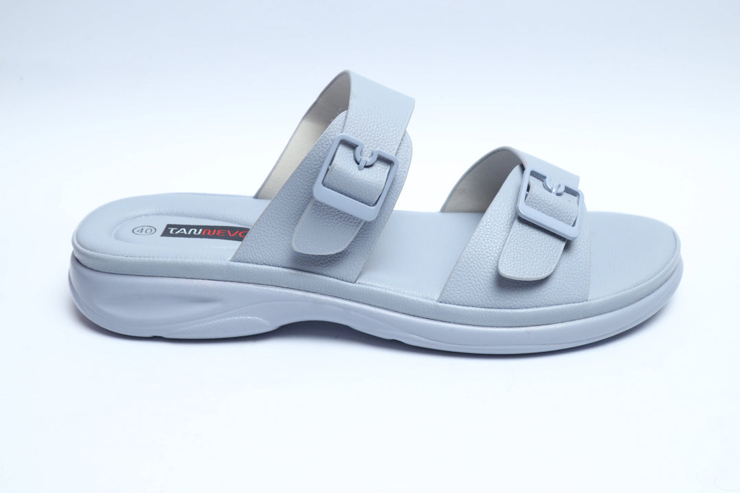 Blue Luxe PU Medicated Slipper