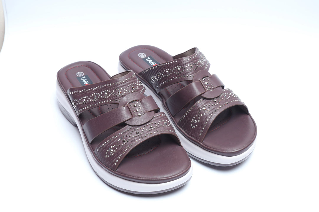 Coffee Trend PU Medicated Slipper