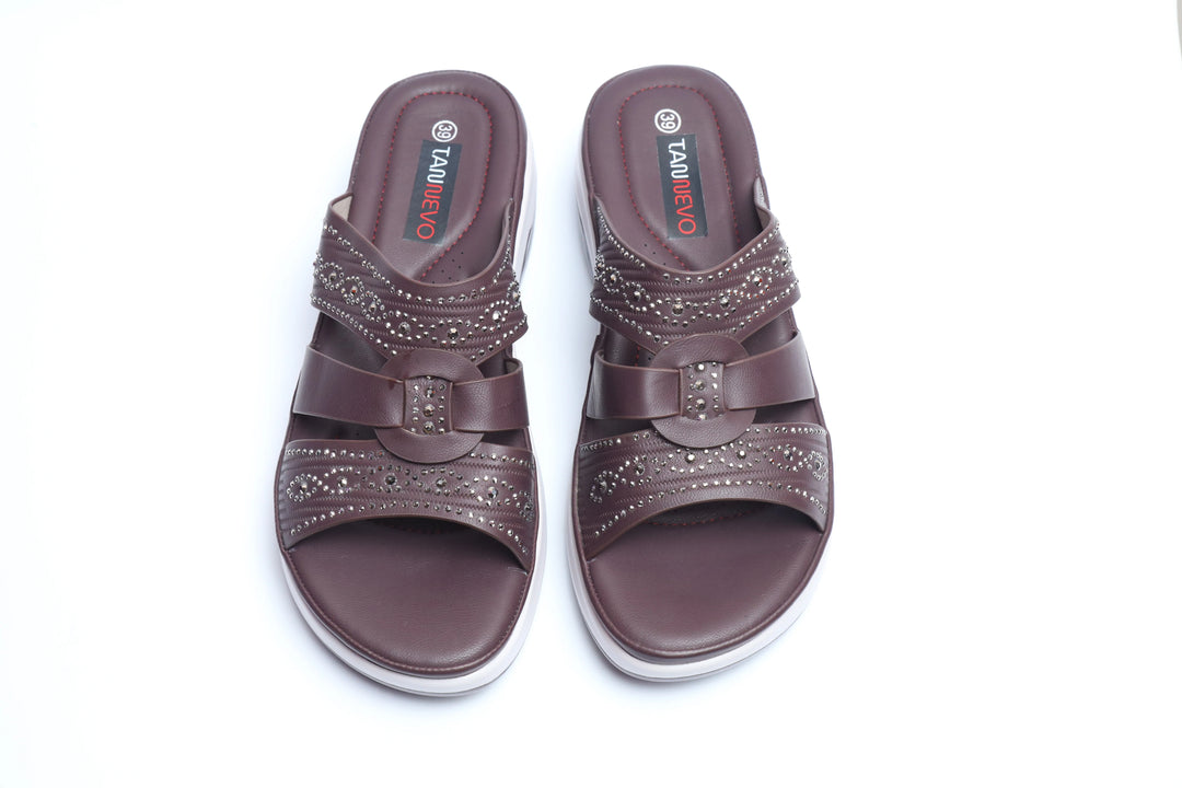 Coffee Trend PU Medicated Slipper