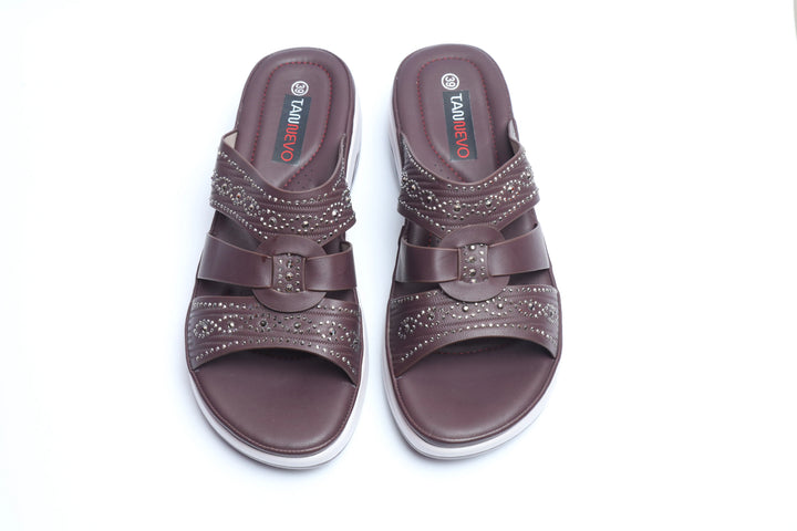 Coffee Trend PU Medicated Slipper