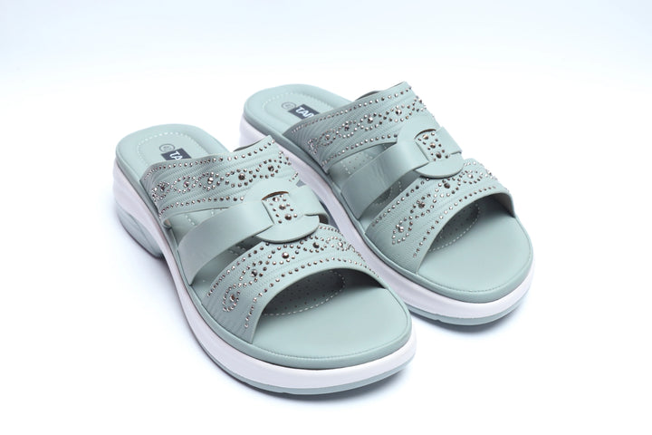 Green Trend PU Medicated Slipper