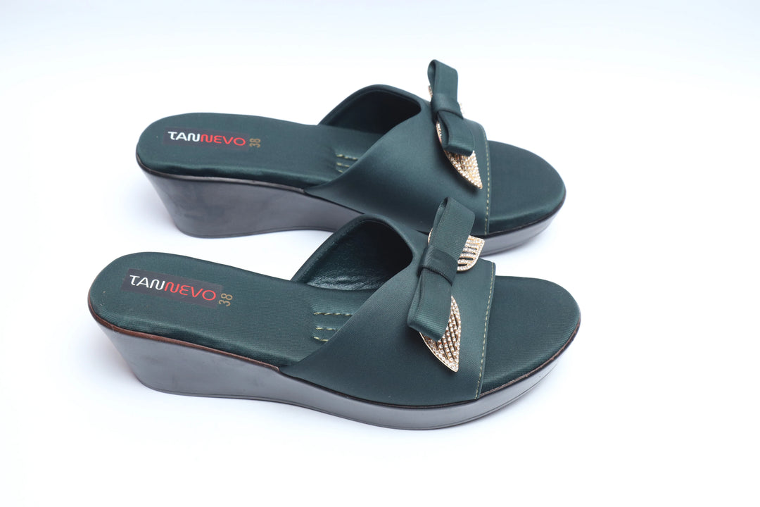 Green Premium PU Medicated Slipper